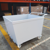 Chariot à main robuste CASE CARTER OEM en acier Q235 à 4 roues avec conception empilable pour usage industriel