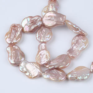 Perles d'eau douce naturelles Wenchi de 15 cm, 7-8 mm, en forme de riz, en vrac, pour la fabrication de bijoux DIY avec fil de Zhuji et perles dispersées - Product Image 5