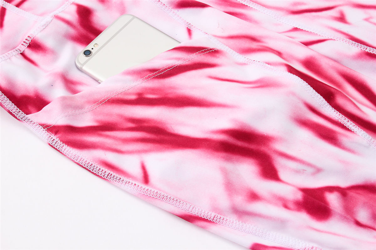 2021 tie dye yoga leggings women gym leggings custom logo