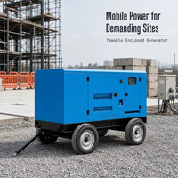 Groupe électrogène diesel silencieux 20-50 kW, triphasé, refroidi par eau, ATS, démarrage automatique, puissance de secours, 1800 tr/min, 50 Hz