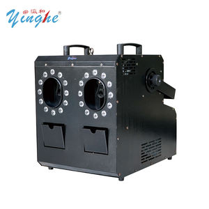 Machine à bulles noire LED RGBW 2 voies 1500W avec télécommande pour mariages - Product Image 1