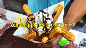 Máquina de fruta latina de alta calidad, para hacer churros pequeños, con freidora - Product Image 5