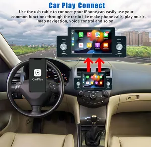 Autoradio MP5 con schermo touch da 5,1 ''supporto stereo musicale BT per lettore video Carplay Android Auto