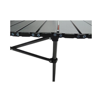 Table pliante professionnelle en acier au carbone pour l'extérieur, design moderne portable, camping, pique-nique, plage, repas, pliable en métal