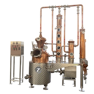 Alambique <span class=keywords><strong>de</strong></span> Cobre ZJ 100L Multifuncional para Destilación <span class=keywords><strong>de</strong></span> Whisky, Brandy, Ginebra y <span class=keywords><strong>Ron</strong></span> Premium con Tubería <span class=keywords><strong>de</strong></span> Cobre y Sistema <span class=keywords><strong>de</strong></span> Limpieza CIP - Product Image 1