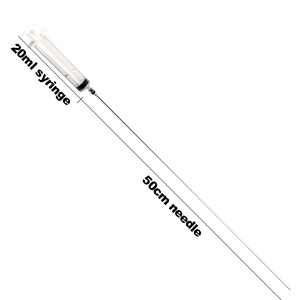 Jeringa <span class=keywords><strong>de</strong></span> fertilizante líquido para tanque <span class=keywords><strong>de</strong></span> hierba con punta <span class=keywords><strong>de</strong></span> metal y cobre extendida, aguja para una precisión cuantitativa - Product Image 2