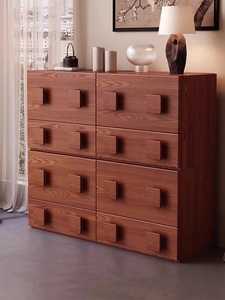 Armadio per soggiorno Vintage a pavimento della metà del secolo <span class=keywords><strong>in</strong></span> <span class=keywords><strong>legno</strong></span> massello con unità modulare creativa per uso domestico e ingresso - Product Image 5