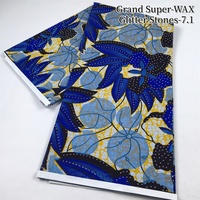 Nouveau produit : Tissu africain imprimé hollandais, super imprimé, en cristal, pour confection de vêtements Ankara, pagne, sacs et robes