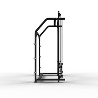 Máquina Smith Multifuncional de Alta Resistencia, Ajustable, Unisex, con Cable Cruzado, Soporte para Sentadillas, Comercial, Metálica, para Gimnasio