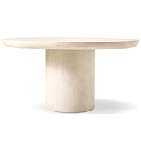 Placages de chêne américain faits à la main tables à manger rondes pour table en bois de salle à manger