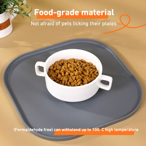 Benutzer definierte Silikon-Haustier matte in Lebensmittel qualität, rutsch feste wasserdichte Katzen hunde fütterung matte, leicht zu reinigen, spülmaschinen fest - Product Image 3