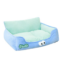 Nouveau lit pour chien en suède universel quatre saisons, color-block, pour petits chiens et chatons, tapis de caresse, livraison directe d'usine