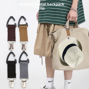 Clip de fixation portable pour chapeau de paille de voyage, anti-perte, pour accrocher au sac, idéal pour la plage et le camping - Product Image 2