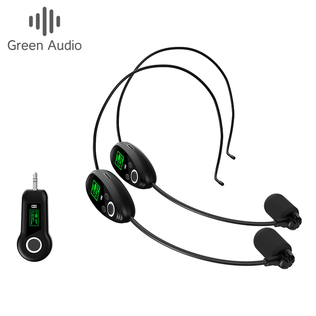 GAW-F11 2.4G Wireless Headset Microphone for Speaker Amplifier, Hands-Free for Teaching, Stage, Church, PA System