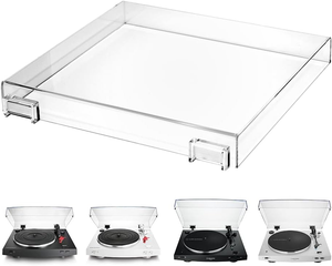 Cache-poussière en acrylique pour platine vinyle transparent personnalisé pour platines vinyles stéréo boutique vente en gros - Product Image 4