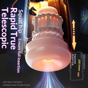 <span class=keywords><strong>Masturbateur</strong></span> masculin Phantom Airplane Cup, entièrement automatique, électrique, télescopique, avec stimulation réaliste en TPE et canal réaliste - Product Image 2