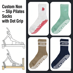 Calcetines de Pilates Personalizados para Estudio de Danza y Fitness al por Mayor - Product Image 1