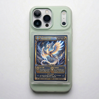 Étui de téléphone pour cartes à collectionner, couleur unie, magnétique, en PC pour iPhone