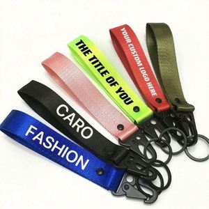 Custom Logo <b>Polyester</b> Short Wrist Strap Keychain <b>Lanyard</b> Carabiner Promotional Short <b>Lanyard</b> with Printed Logo - Product Image 2
