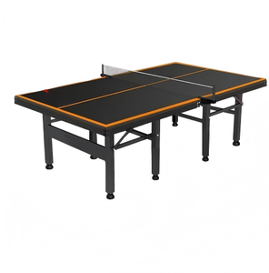 <span class=keywords><strong>Table</strong></span> <span class=keywords><strong>de</strong></span> tennis <span class=keywords><strong>de</strong></span> <span class=keywords><strong>table</strong></span> pliable WQ Wholesale Sport <span class=keywords><strong>de</strong></span> 9 pieds, durable, écologique, style moderne, pour intérieur, avec filet et plateau en panneau <span class=keywords><strong>de</strong></span> densité d'acier - Product Image 2