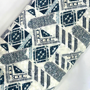 Tela de Algodón Puro con Lentejuelas y Estampado Digital, 44 Pulgadas de Ancho, Ligera, Transpirable, Material para Vestidos Étnicos - Product Image 1