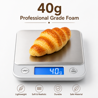 Mini-croissant réaliste en PU pour jouet anti-stress à montée ultra-lente, mignon et ergonomique