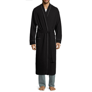 Bata <span class=keywords><strong>de</strong></span> baño <span class=keywords><strong>de</strong></span> algodón con logo personalizado <span class=keywords><strong>de</strong></span> Hotel <span class=keywords><strong>de</strong></span> 5 estrellas, albornoz con borde <span class=keywords><strong>de</strong></span> hilo <span class=keywords><strong>de</strong></span> lujo, tejido <span class=keywords><strong>de</strong></span> grano - Product Image 5