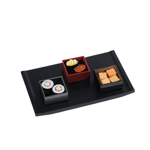 ถาดโชว์ซูชิพลาสติก ABS สีดำ ปี 2024 สำหรับร้านอาหารและโรงแรม - Product Image 3