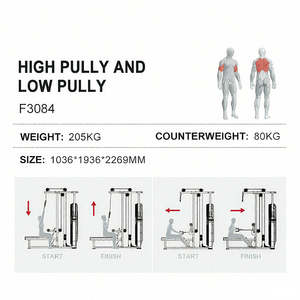เครื่องฝึกความแข็งแรงของแขนเครื่องออกกำลังกายแบบเต็มเครื่องฝึกความแข็งแรงดึงสูงแบบมัลติฟังก์ชัน - Product Image 2