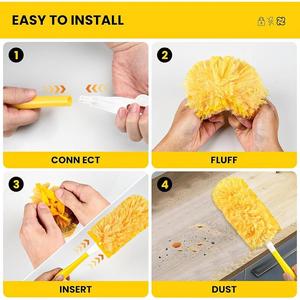 รีฟิลผ้าไมโครไฟเบอร์ทำความสะอาดแบบใช้แล้วทิ้ง 360 องศา สำหรับทำความสะอาดบ้าน <span class=keywords><strong>Klear</strong></span> MT01 - Product Image 5