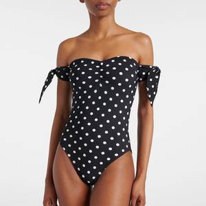 <span class=keywords><strong>Maillot</strong></span> <span class=keywords><strong>de</strong></span> <span class=keywords><strong>bain</strong></span> une pièce sexy à pois avec paréo, patchwork, body, tenue <span class=keywords><strong>de</strong></span> plage, <span class=keywords><strong>maillot</strong></span> <span class=keywords><strong>de</strong></span> <span class=keywords><strong>bain</strong></span> femme, épaules dénudées - Product Image 4