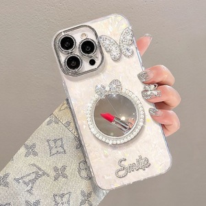 เคสโทรศัพท์เคลือบเงาหรูหราแบบกระจกเพชร พร้อมตัวป้องกันเลนส์กล้อง สำหรับ iPhone 17 16 15 14 13 12 11 Pro Max XS Plus - Product Image 3
