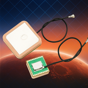 เสาอากาศจีพีเอสจีพีเอสที่ใช้งานได้สูงขั้วต่อ u.fl ภายใน28dB สายคู่ Beidou GLONASS galileo L1 25x25mm - Product Image 3
