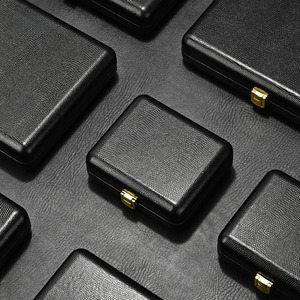 Custom Light luxury jewelry box high-end leather ring necklace earring jewelry <b>storage</b> box display packaging box - Product Image 3