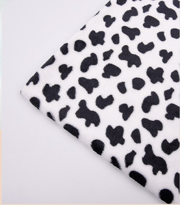 Hai Mặt Dệt Kim 100% Polyester Flannel In Sữa <span class=keywords><strong>Leopard</strong></span> In Mềm Mại & Ấm Áp Vải - Product Image 3