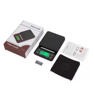 Báscula Italiana para Café de Goteo, Pantalla LCD de 0.1G, Multifunción, Temporizador, Báscula para Cocina y Barra, <span class=keywords><strong>2</strong></span> Pilas AA - Product Image 3
