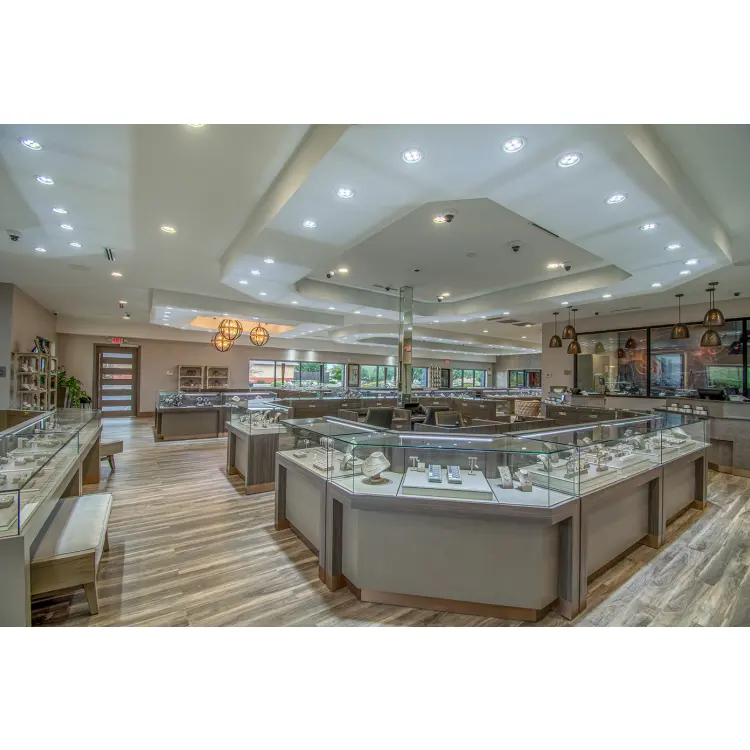LED Light Jewelry store designed custom jewelry store space and layout designed furniture for sale