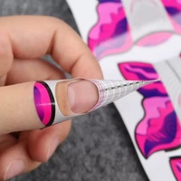 Formes adhésives personnalisables pour ongles en gel, 500 pièces/rouleau, pour extension d'ongles en gel acrylique, papier de forme pour ongles