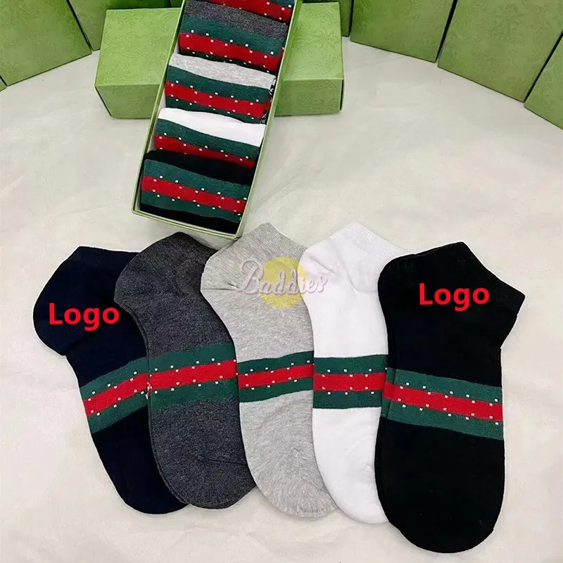 Logo baskılı çorap toptan çorap ünlü lüks marka kadınlar kış çorap tasarımcı tayt tayt çorap karikatür