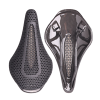 Selle de vélo imprimée en 3D avec fibre de carbone intégrale - 145 mm 185 g 7*9 - Selle de vélo adaptative pour VTT, vélo de route et vélo de gravier