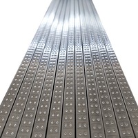 Barre d'isolation en aluminium non pliable pour double vitrage, barre d'étanchéité pour unités de vitrage isolant