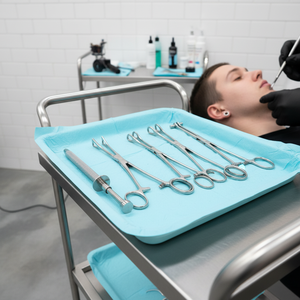 Grayrocks Kit de piercing corporel professionnel Septum ouvert Pince à piercing Outil Oreille Lèvre Nombril Nez Accessoires de maquillage permanent Modèle - Product Image 3