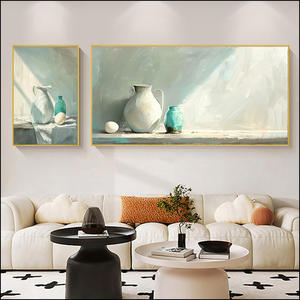 Jarrón de Estilo Retro, Decoración de Pared <span class=keywords><strong>para</strong></span> Sala de Estar, Sofá, Combinación de Arte de Pintura en Porcelana de Cristal, Decoración del Hogar - Product Image 5