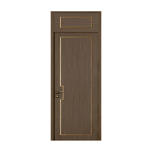 Puertas de dormitorio personalizadas WPC, puertas de madera sin pintura para apartamentos y hoteles, puertas interiores insonorizadas y sencillas sin pintura. - Product Image 1