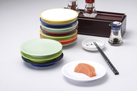 Assiettes de fête écologiques en mélamine rondes de 6 pouces avec logo personnalisé, vente en gros, assiettes de restaurant