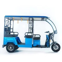 2024 nouveauté ouvert 3 roues pousse-pousse 7 places électrique passager Tricycle Tuk Tuk Taxi 1000W puissance 400kg