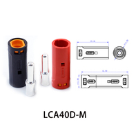 Connecteur DC pour batterie au lithium Amass LCA40D LCA50D LCA60 PB mâle femelle en cuivre plaqué argent, sertissage de fil, courant élevé 80A