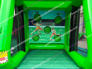 Gonfiabile porta calcio <span class=keywords><strong>rosa</strong></span> casa di rimbalzo attività di divertimento all'aperto per bambini giocattoli per bambini all'ingrosso percorso gonfiabile ad ostacoli per adulti - Product Image 2