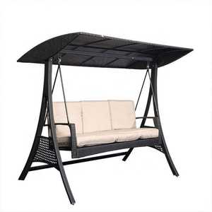 Pvc recling बाहरी स्विंग चेयर हैममॉक विचर रतन फर्नीचर सेट - Product Image 2