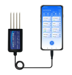Sensor de Suelo Digital 8 en 1, Analizador de Temperatura, Humedad, Salinidad, NPK/PH/EC, Humedad y Nutrientes para Agricultura, Android, BGT-SMS Io - Product Image 1